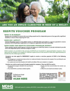 Respite Voucher Program flyer