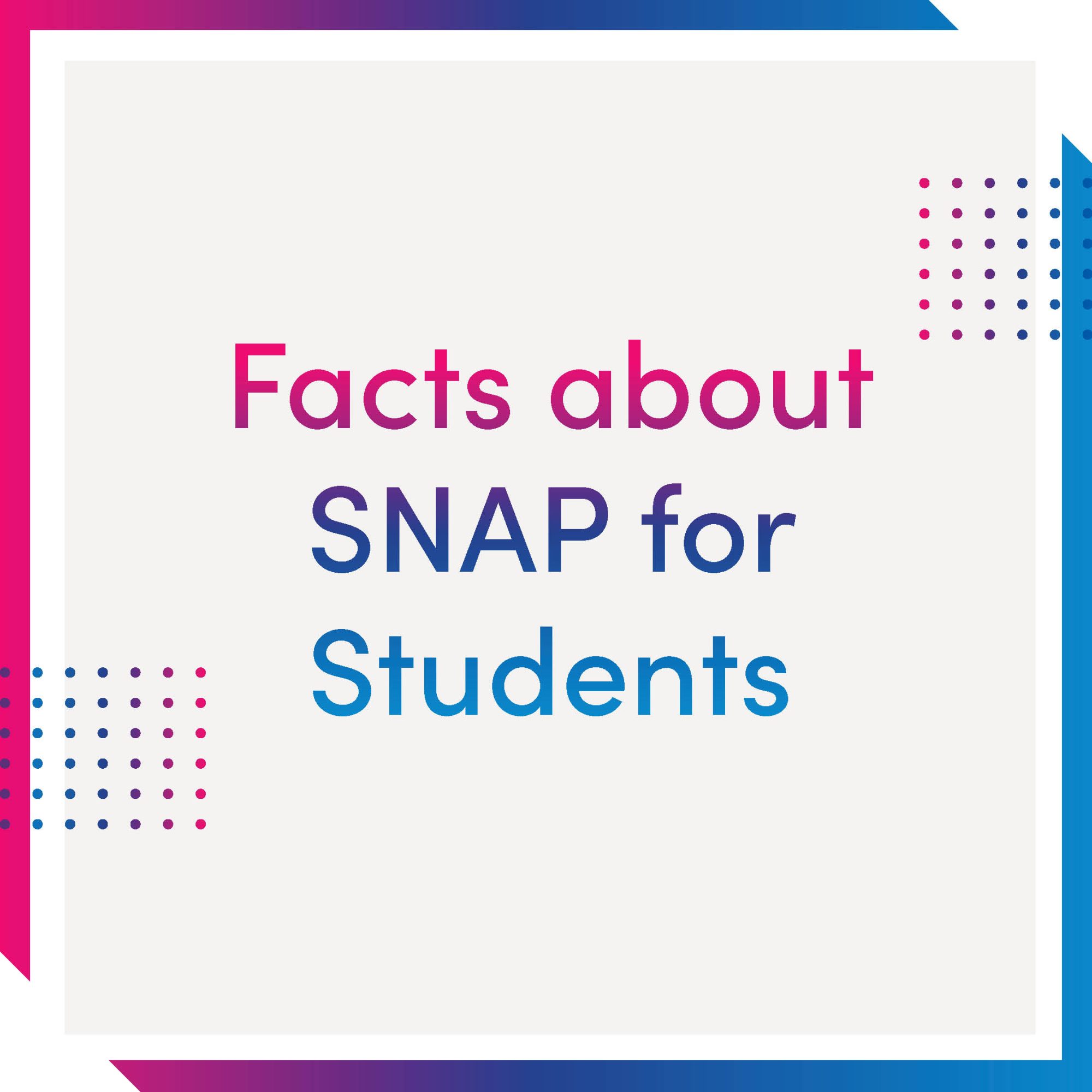 SNAP For College Students ToolKit - Mississippi Department of Human ...